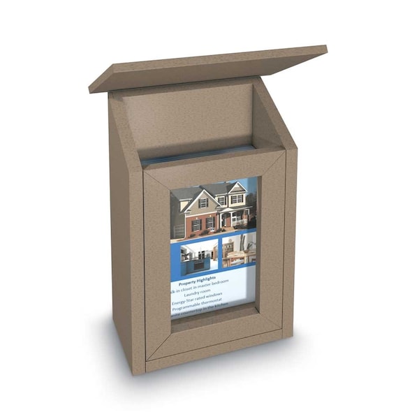 Sliding Door Indoor Enclosed Corkboard, 6